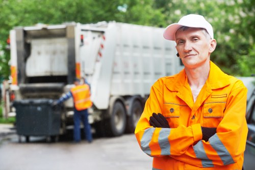Waste recycling collection in Kings Cross