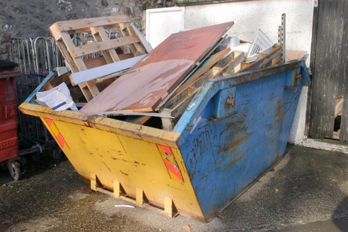 Kings Cross Skip Hire team delivering a skip
