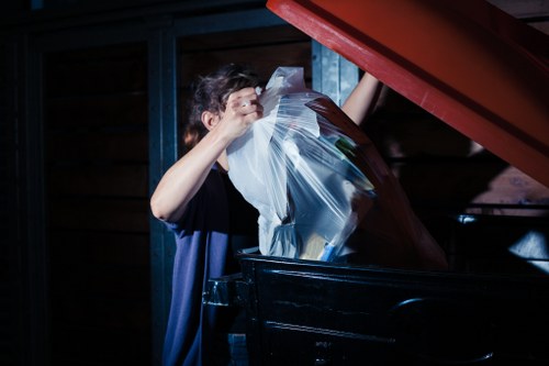 Clean and organized residential area after muck away services