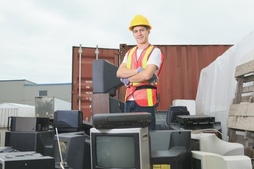 Different types of construction waste materials